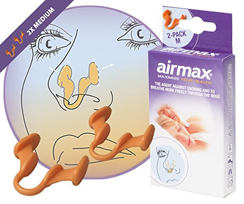 Airmax Nasendilator für eine bessere Nasenatmung (Größe M) | Pack für 6 Monate